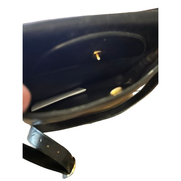 Gucci Black Leather HOBO Bag w Sherry Stripe Horse-bit Chain Strap - Picture 2 of 4